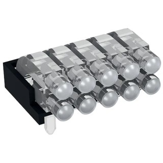 Mentor GmbH LED Light Pipe 10-Way Press-In Right Angle Rigid 11.85mm Length 1296.2052