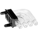 Mentor GmbH Press-In 40-Way Right Angle Rigid LED Light Pipe Clear 1296.1004