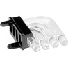 Mentor GmbH Press-In 40-Way Right Angle Rigid LED Light Pipe Clear 1296.1004