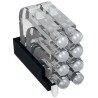 Mentor GmbH Press-In 8-Way Right Angle Rigid LED Light Pipe Clear 16.95mm Length 1296.2024