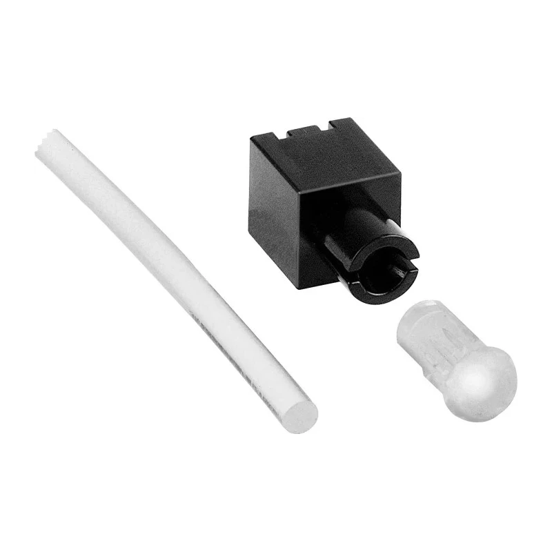 Mentor GmbH Flexible LED Light Pipe 86mm Length PCB Mount 1-Way Straight Clear Yellow 1316.7001