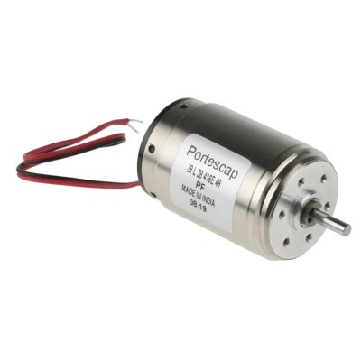 Portescap Low Inertia Type Servo Motor DC Motor, 11 W, 24V dc, 21 mNm, 5600rpm, 3 mm Shaft Diameter 28L28-416E.49