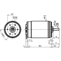 Portescap Low Inertia Type Servo Motor DC Motor, 11 W, 24V dc, 21 mNm, 5600rpm, 3 mm Shaft Diameter 28L28-416E.49