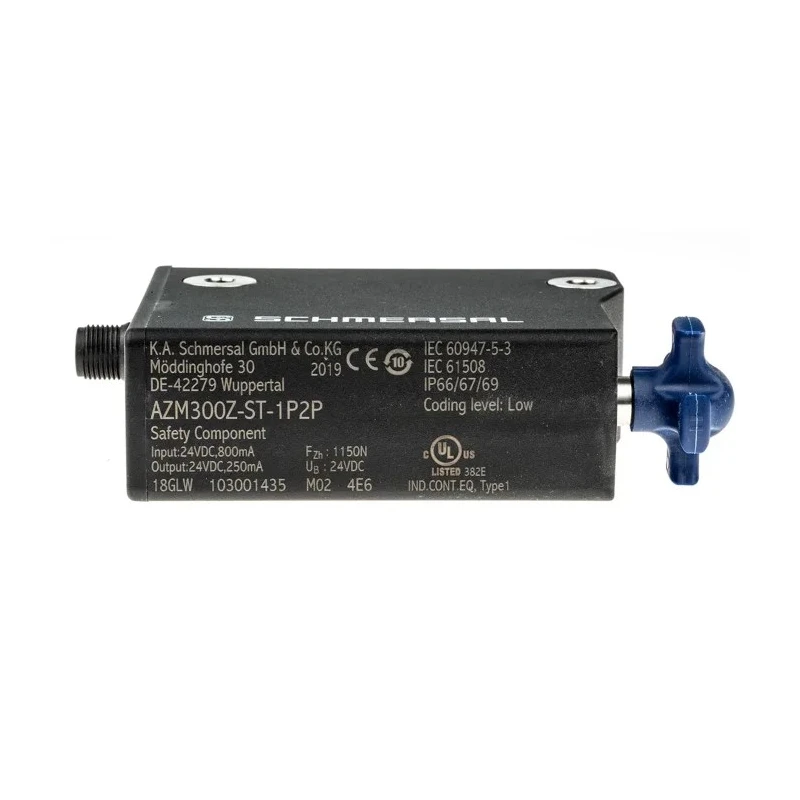 Schmersal AZM 300 Series Solenoid Interlock Switch, Power to Unlock, 24V DC, Plastic Housing, IP69K AZM300Z-ST-1P2P