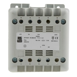 Legrand 63 VA DIN Rail Transformer 400 V ac, 230 V Primary, 115 V ac, 12 V, 24 V Secondary 880-2618