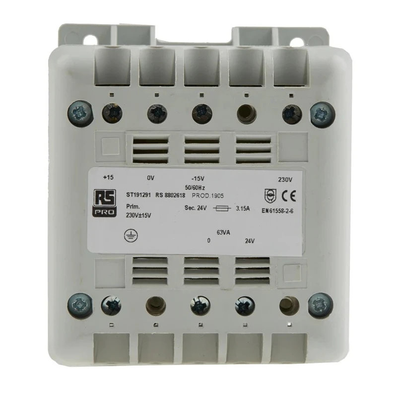 Legrand 63 VA DIN Rail Transformer 400 V ac, 230 V Primary, 115 V ac, 12 V, 24 V Secondary 880-2618