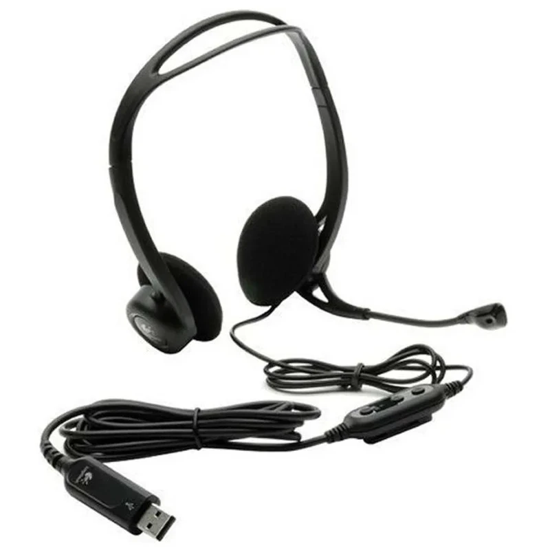 Logitech Over The Head USB Stereo Headset with Noise Cancelling Microphone 981-000100