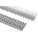 RS PRO Aluminium Alloy Floor Cable Trunking Grey W70mm x D16 mm, Length 1 m W70mm