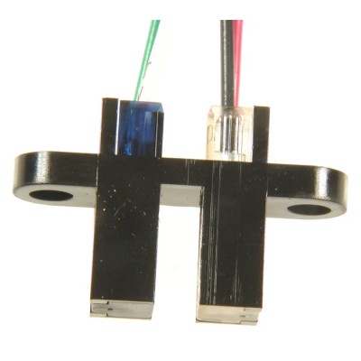 Optek Screw Slotted Optical Switch OPB990T51Z with 1 Channel, 70ns Rise/Fall Time, 3.18mm Slot Width, Wire Package OPB990T51Z