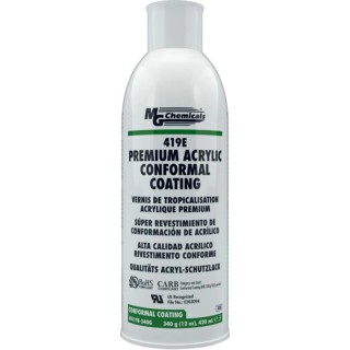 MG Chemicals Clear Acrylic Conformal Coating 420 ml Aerosol -65 °C to 130 °C 419E-340G