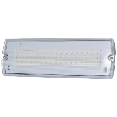RS PRO LED Emergency Lighting Bulkhead Maintained Non Maintained 6.5W 110-270V Model 192-7110