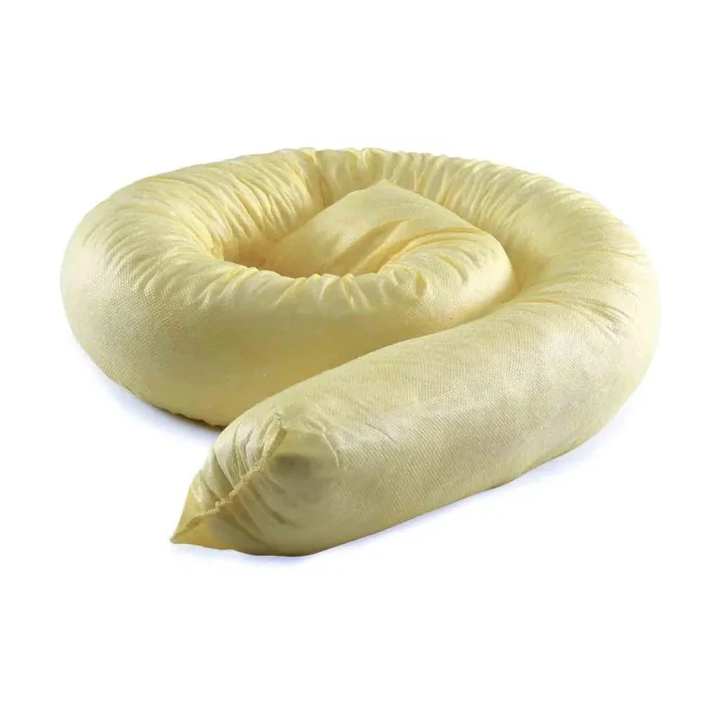 Ecospill Ltd Spill Absorbent Premier Sock for Chemical Use 90L Capacity 1.2m Length Yellow C0430712