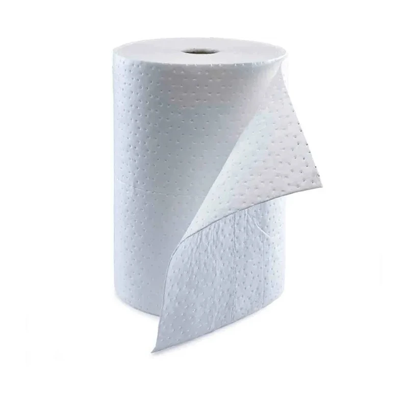 Ecospill Ltd Spill Absorbent Premier Roll for Oil Use, 80 L Capacity, White, 40m Length, 500mm Width H0405040