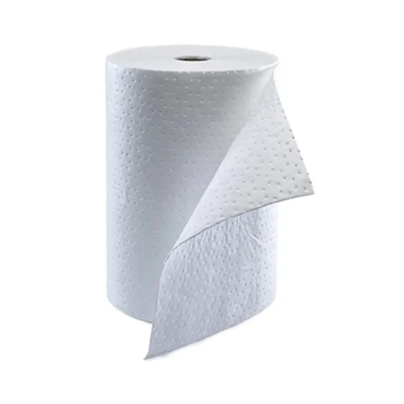 Ecospill Ltd Spill Absorbent Premier Roll for Oil Use, 80 L Capacity, White, 40m Length, 500mm Width H0405040