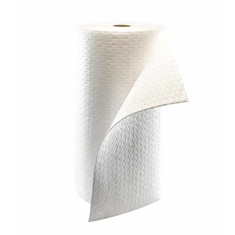 Ecospill Ltd Spill Absorbent Premier Roll for Oil Use 128L Capacity White 40m Length H0408040