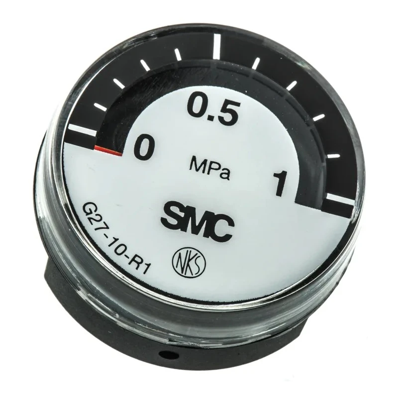 SMC 26 mm Zinc Case Female Thread Male Pressure Gauge 1 MPa G27-10-R1