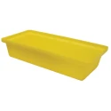 Ecospill Ltd Polyethylene Spill Tray 20 L Recycled PE Yellow 600mm x 400mm R3340603