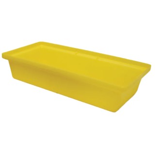 Ecospill Ltd Polyethylene Spill Tray 20 L Recycled PE Yellow 600mm x 400mm R3340603