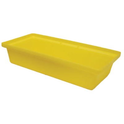 Ecospill Ltd Polyethylene Spill Tray 20 L Recycled PE Yellow 600mm x 400mm R3340603