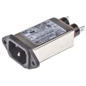 TE Connectivity IEC Filter 250V AC 6A Flange IEC Filter Male Spade 2-6609006-3