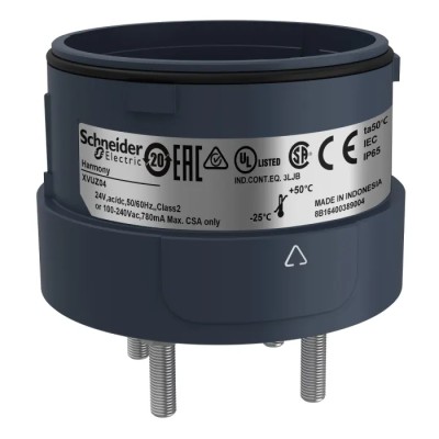 Schneider Electric Harmony XVU Series Mounting Base, LED Bulb, 24V DC, IP65, Black Housing XVUZ04