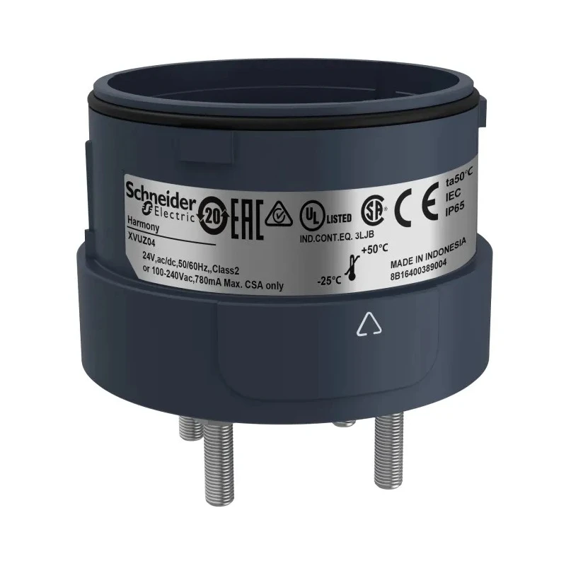 Schneider Electric Harmony XVU Series Mounting Base, LED Bulb, 24V DC, IP65, Black Housing XVUZ04