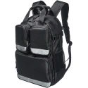 pahal-nylon-tool-bag-backpack-waterproof-heavy-duty-for-tools-of-electrician-technician-black-60-pockets-18-inch-61156