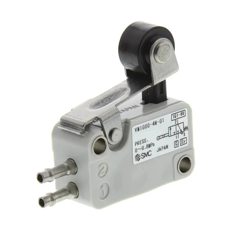 SMC Pneumatic Manual Control Valve Roller Lever VM1000 Series III B 0.8 Mpa 3/2 Function Polybutylene Terephthalate Body 