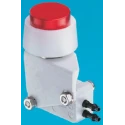 SMC Push Button Pneumatic Manual Control Valve Series, III B, 3 Port 2 Way Normally Closed, Polybutylene VM1000