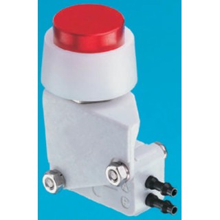 SMC Push Button Pneumatic Manual Control Valve Series, III B, 3 Port 2 Way Normally Closed, Polybutylene VM1000
