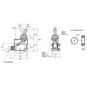 SMC Toggle Lever Pneumatic Manual Control Valve Series, 3/2 Function, Maximum Pressure 0.8 Mpa, Polybutylene VM1000
