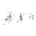 SMC Toggle Lever Pneumatic Manual Control Valve Series, 3/2 Function, Maximum Pressure 0.8 Mpa, Polybutylene VM1000