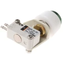 SMC Push Button Pneumatic Manual Control Valve Series III B, 3 Port/2 Way Normally Closed, 0.8 Mpa Pressure VM1000