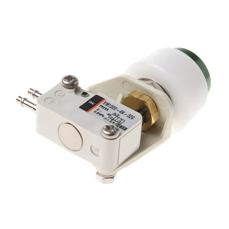 SMC Push Button Pneumatic Manual Control Valve Series III B, 3 Port/2 Way Normally Closed, 0.8 Mpa Pressure VM1000