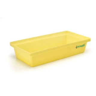 Ecospill Ltd Polyethylene Spill Tray 30 L, Yellow, 600mm x 400mm R3340803