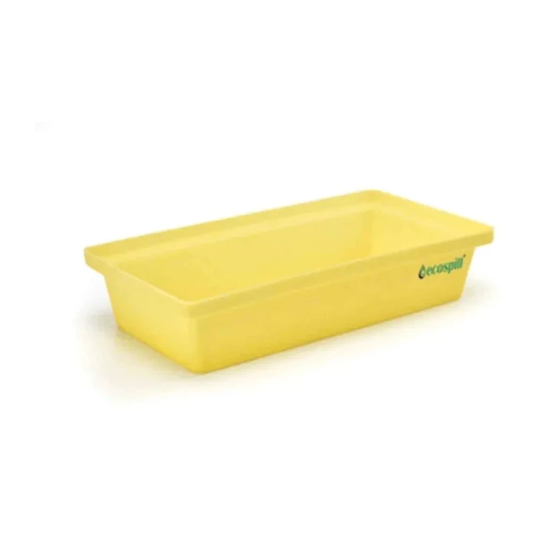 Ecospill Ltd Polyethylene Spill Tray 30 L, Yellow, 600mm x 400mm R3340803