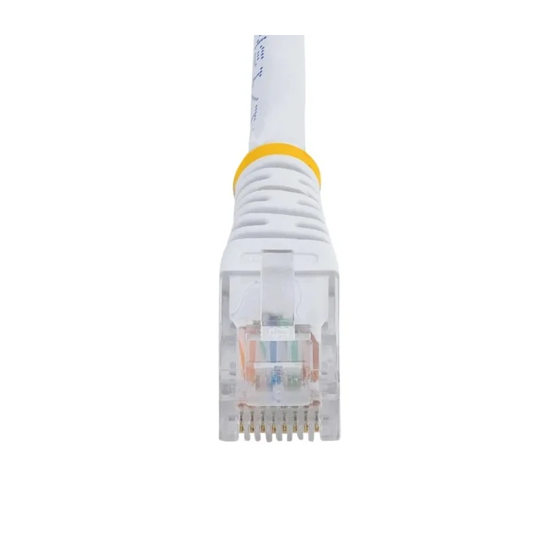 StarTech.com Unscreened Cat5e Ethernet Cable 15 m Length, Stranded Copper Conductors, White PVC Jacket 