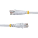 StarTech.com Unscreened Cat5e Ethernet Cable 15 m Length, Stranded Copper Conductors, White PVC Jacket 
