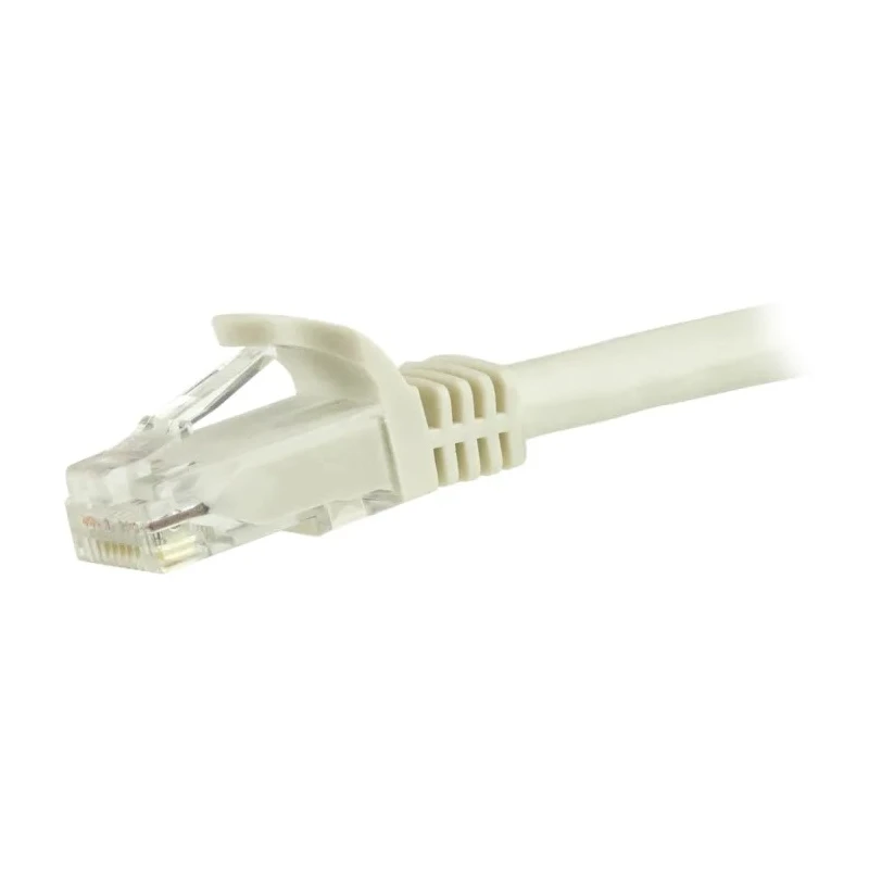StarTech.com Cat6 Ethernet Cable, White, 7 m, Unshielded Unscreened, Snagless PVC 
