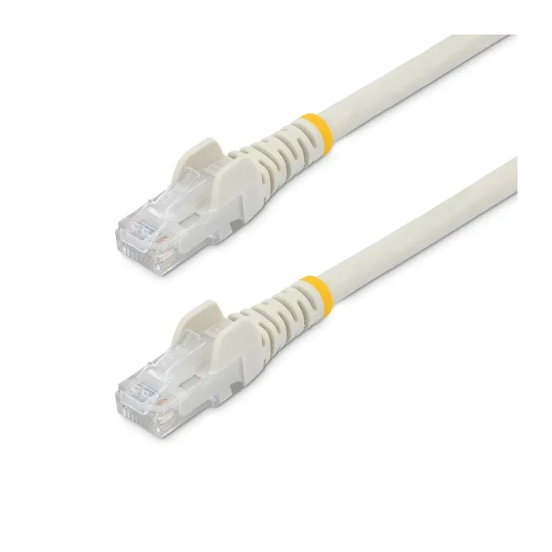 StarTech.com Cat6 Ethernet Cable 4 Core, White, 15 m, Unshielded Unscreened, Snagless PVC 