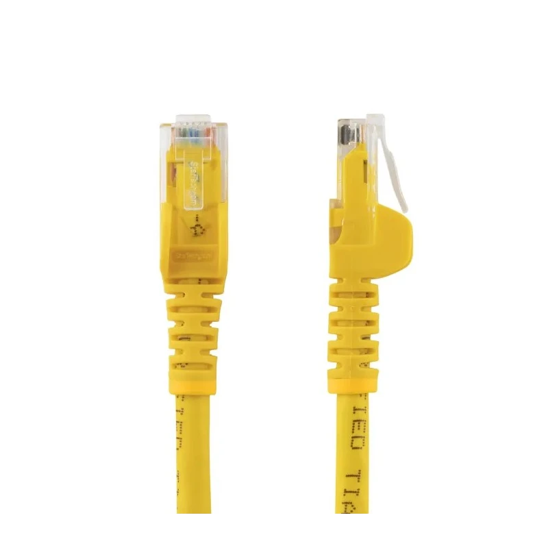 StarTech.com Cat6 Ethernet Cable Patch Cable 4 Core, Yellow PVC Jacket, 2 m Length, Unshielded Unscreened 