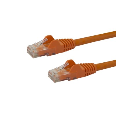 StarTech.com Cat6 Ethernet Cable, Orange, 10 m, Unshielded Unscreened, Snagless PVC N6PATC10MOR