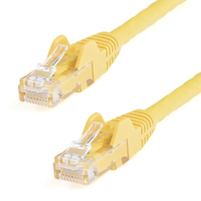 StarTech.com Cat6 Unshielded Unscreened Yellow PVC Jacket Ethernet Cable 15 m Terminated Snagless 