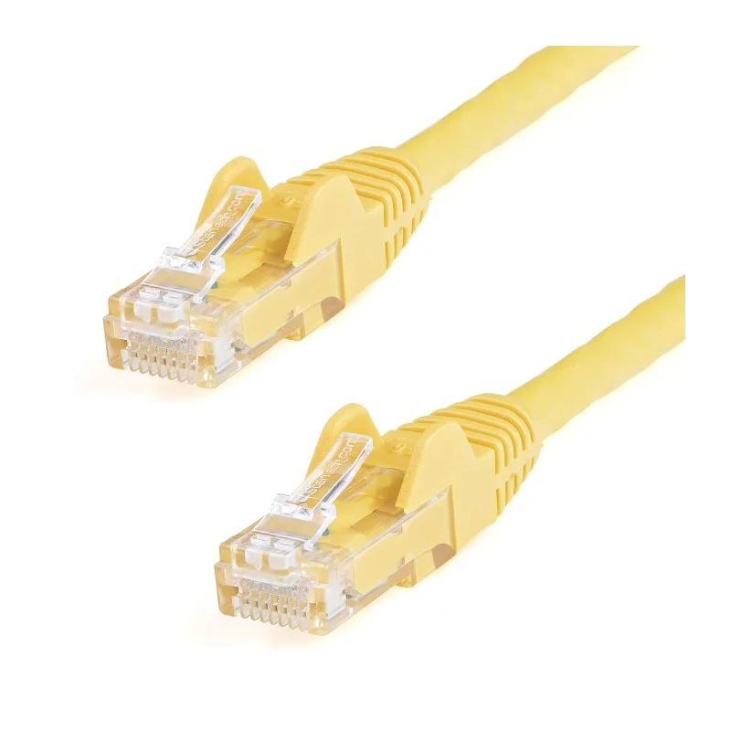 StarTech.com Cat6 Unshielded Unscreened Yellow PVC Jacket Ethernet Cable 15 m Terminated Snagless 