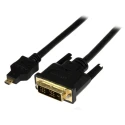 StarTech.com 2 m 1920 x 1200 HDMI Cable Male DVI-D Single Link to Male DVI-D Standard Black HDDDVIMM2M