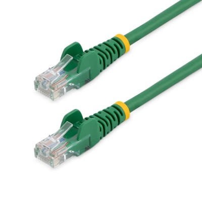 StarTech.com Cat5e Unscreened Ethernet Cable 0.5 m Green PVC Jacket 24AWG Copper Conductor 