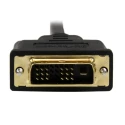 StarTech.com HDDDVIM Series 1 m 1920 x 1200 Resolution HDMI Cable Male DVI-D Single Link to Male DVI-D Black HDDDVIMM1M