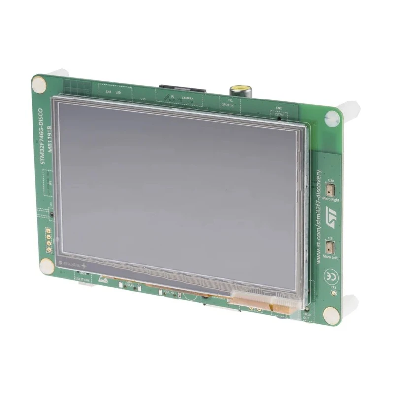 STMicroelectronics Discovery MCU Development Kit with 216MHz Cortex-M7 Microcontroller, 1MB Flash, 340KB STM32F746G-DISCO