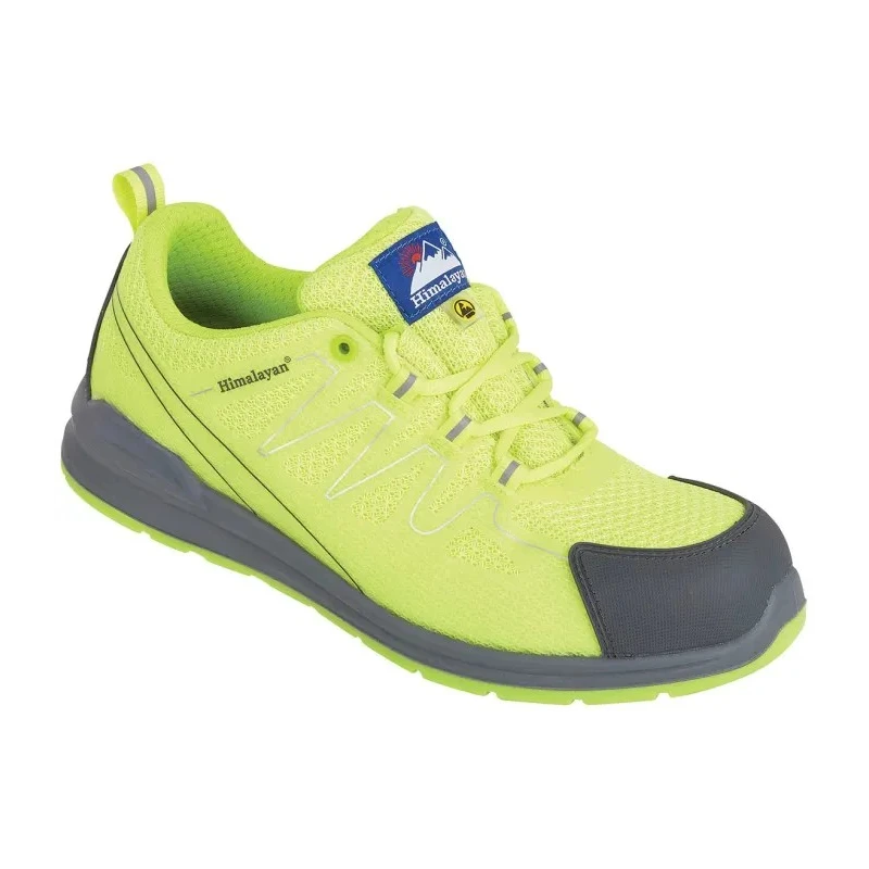 Himalayan Yellow Non-Metallic Safety Trainer Unisex Size UK 6 EU 39 SRC Slip Resistant Composite Midsole ESD 4332LM060