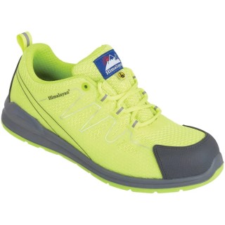 Himalayan Unisex Yellow Non-Metallic Safety Trainer Lace Up, EN ISO 20345 S1P ESD SRC, UK 9 EU 43 4332LM090